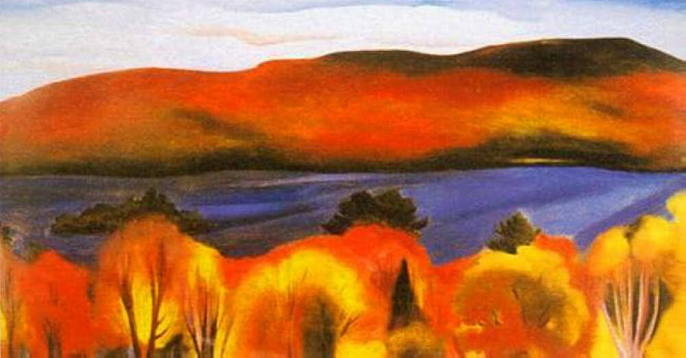 Lake George, Autumn, 1927 by Georgia O'Keeffe