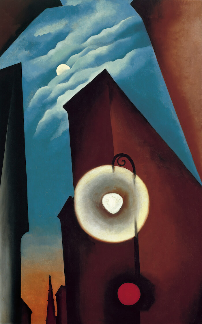 New York Street with Moon, 1925 by Georgia O'Keeffe