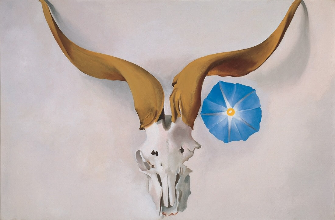 Ram's Head, Blue Morning Glory, 1938 by Georgia O'Keeffe